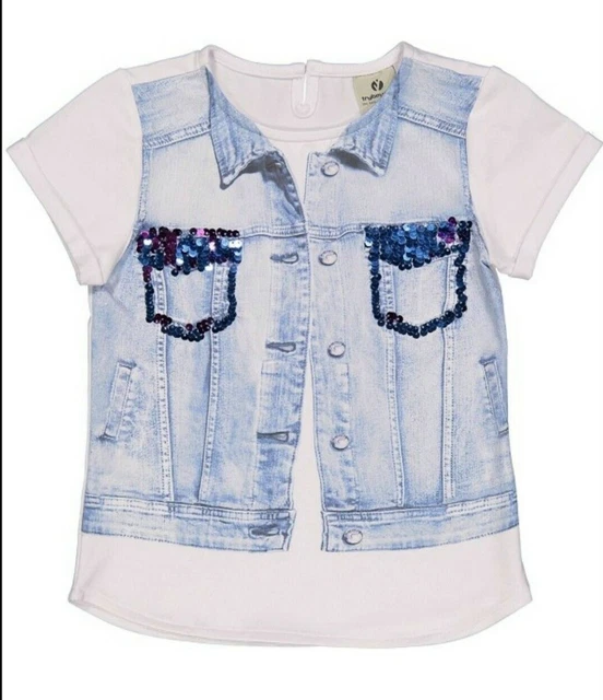 Maglietta Effetto Jeans Ragazza 2/16 Anni - Gia' Scontata 20%