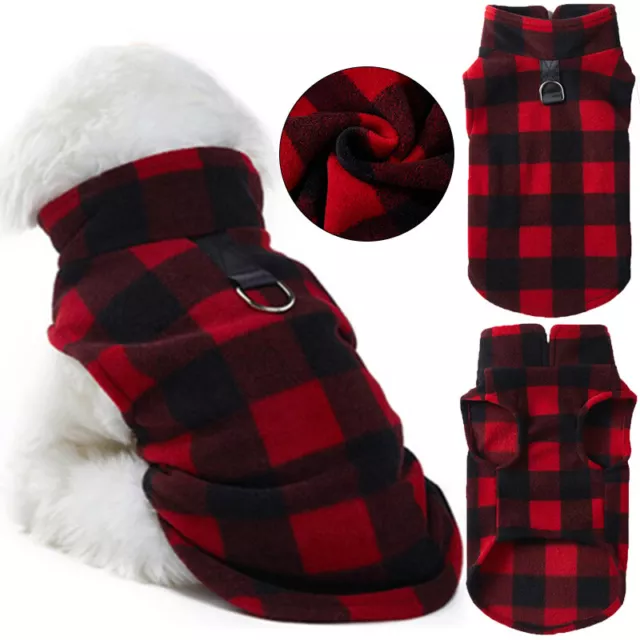 Small Pet Dog Warm Fleece Vest Clothes Coat Puppy Shirt Sweater Winter Apparel🔥 3