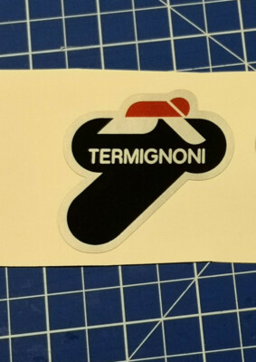 Autocollant Stickers Termignoni Résistant Al Chaleur 6 CM SX Noir Or 