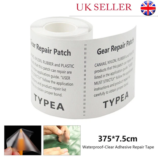 SELF ADHESIVE REPAIR Tape (Clear) Patch Kit , Gazebo,Tent,Canopy,Awning ...