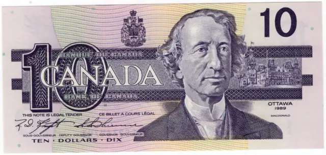 1986 Bank of Canada $10 Dollars Note - Knight/Thiessen- BEG2764743 - UNC