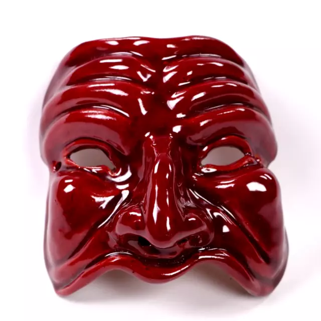 Italienische Keramikmaske Pulcinella Venedig um Mitte des Jahrhunderts um 1950