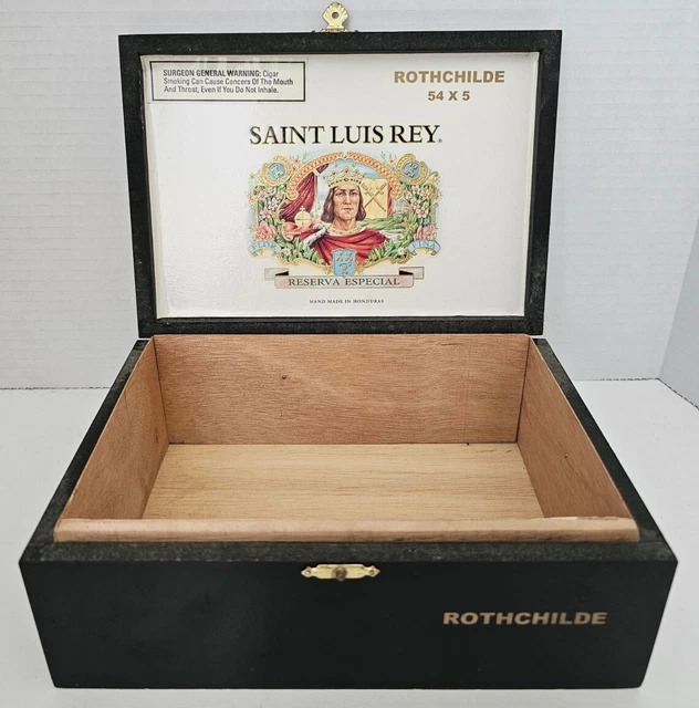 St Luis Rey Rothchilde Wooden Cigar Boxe 25 Cigars Handmade In Honduras