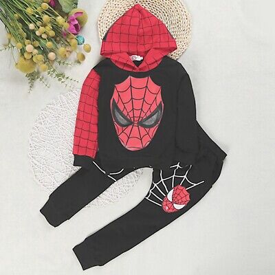 Spiderman Completo Tuta Felpa Pantalone Sportivo Bambino Jacket Pants SPISET01B 3