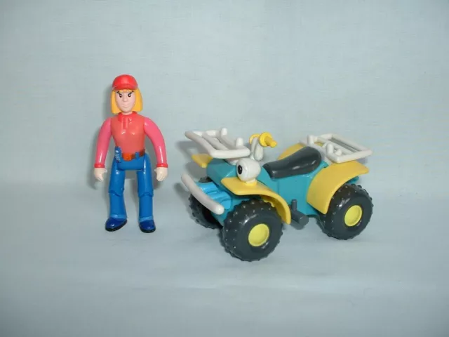 TRACTOR TOM BUZZ QUAD BIKE VEHICLE & FARMER FI Action Figure Toy Set (CONTENDER) 2