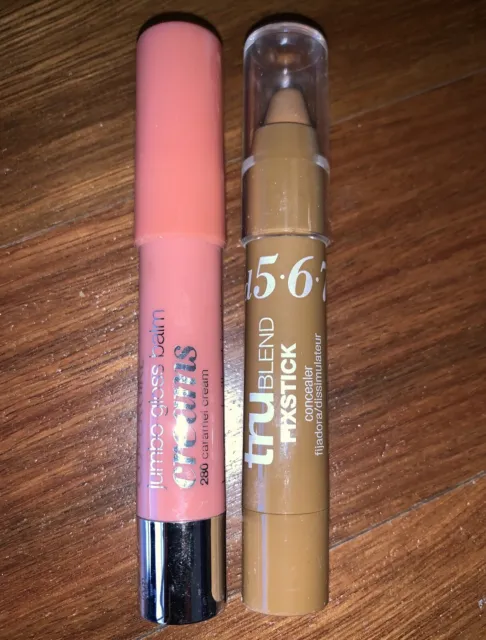 Covergirl jumbo gloss balm and trublend stick concealer
