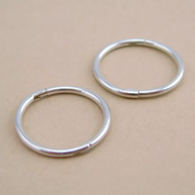 925 Solid Sterling Silver Sleepers 10/12mm Aust Made