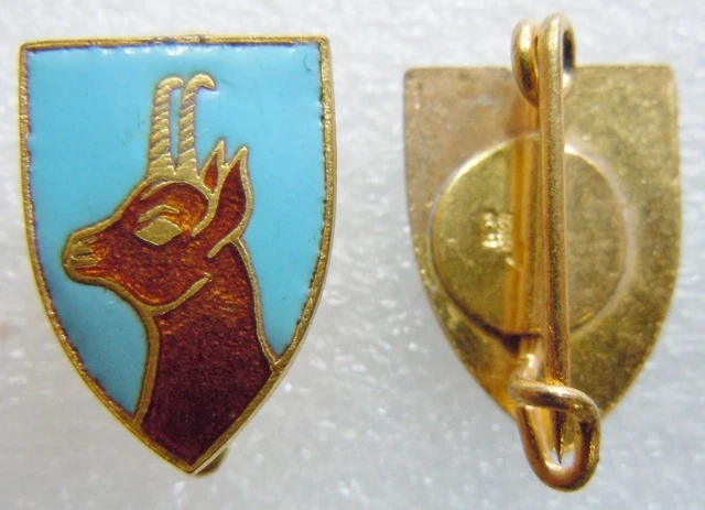 INSIGNE MÉDAILLE SKI chamois or modèle 1945 EUR 40,00 - PicClick FR