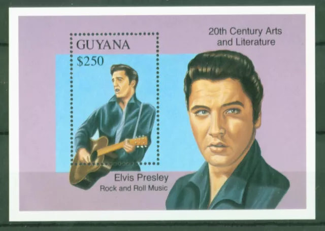 1993 Guyana - Elvis Aaron Presley - The King of Rock and Roll - Block 280 **