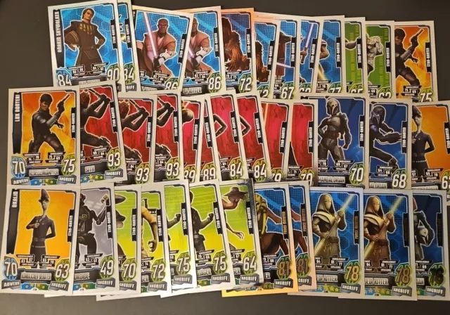 Topps Force Attax Clone Wars Serie 4 - 32x Star Karten & 5x Force Meister