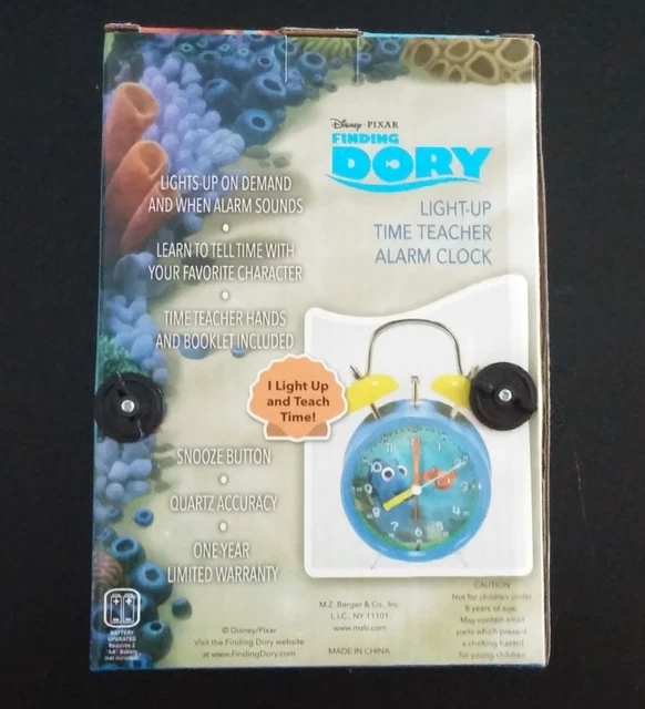 Réveil de l'enseignant Disney*Pixar Finding Dory Light-Up Time - Neuf dans son emballage 2