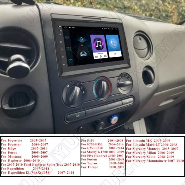 7" Stereo Radio GPS Navi For Ford F150 F250 F350 E250 E350 Escape Edge Mustang 3