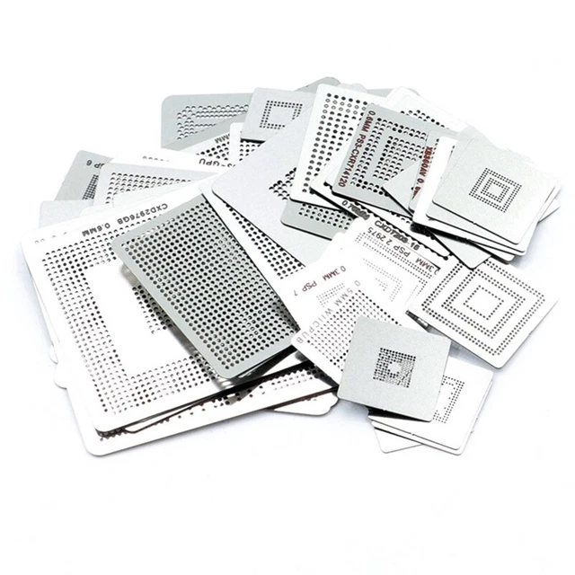 47pcs / Set Direct Heat Reballing Universal Direct Stencils for Spi G9Q9