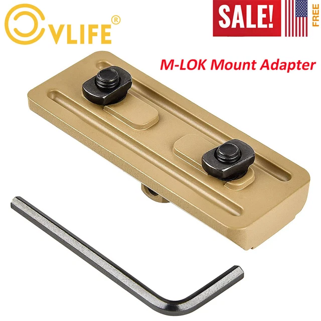 Tactical M-Rail Bipod Mount Adapter For L-LOK Rail Adaptor & Sling Swivel Stud