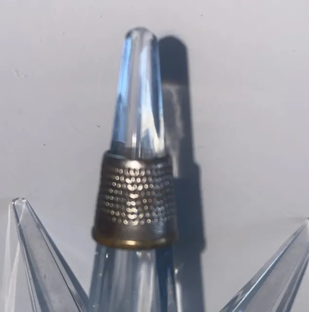 Antique Open Ended Thimble Over 100 Years Old Some History