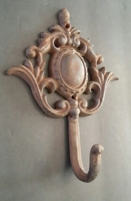 Architectural Antique Hardware Large Rustic Cast Iron Coat Hook
