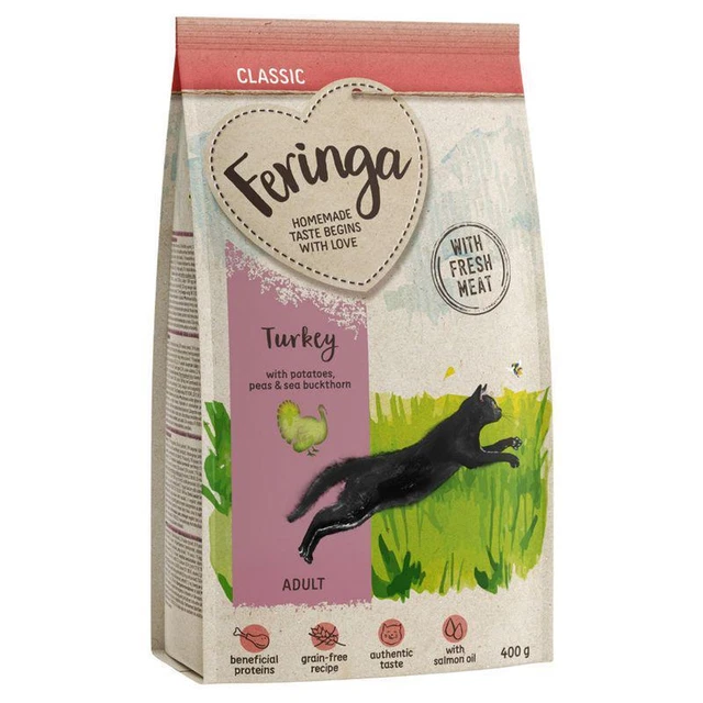 FERINGA CLASSIC TURKEY Complete Grain Free Dry Food For Adult Cat Pack