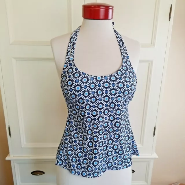Women's Apron Back Tankini Top - Kona Sol Blue XS
