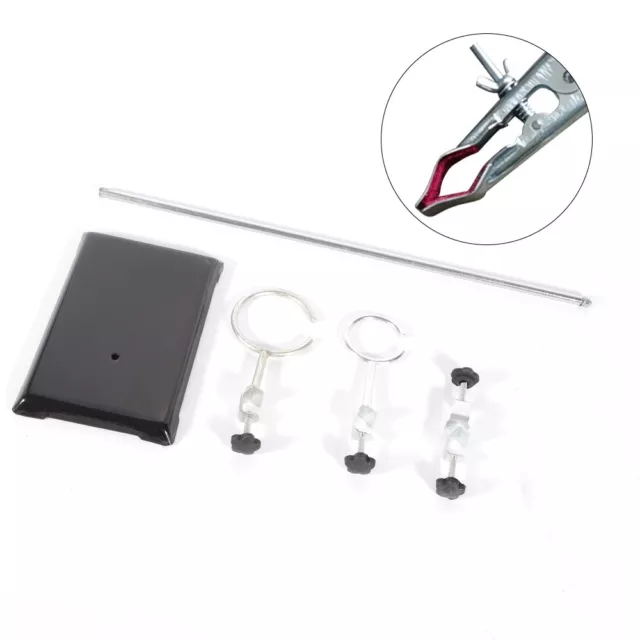 50CM Iron Stand Support Pole Flask Condenser Clamp Clip Experimental Apparatus