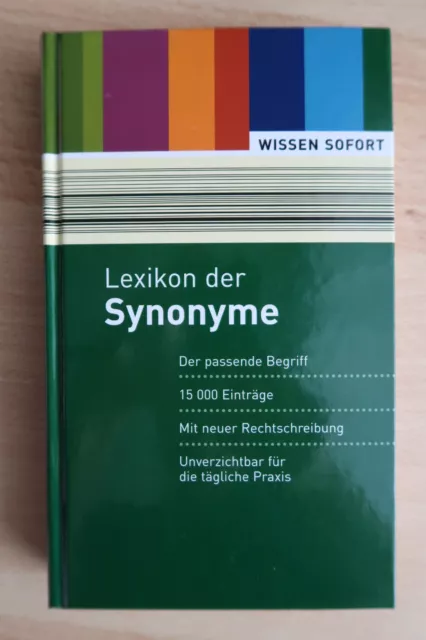 Lexikon der Synonyme Wissen Sofort unbenutzt/ungelesen