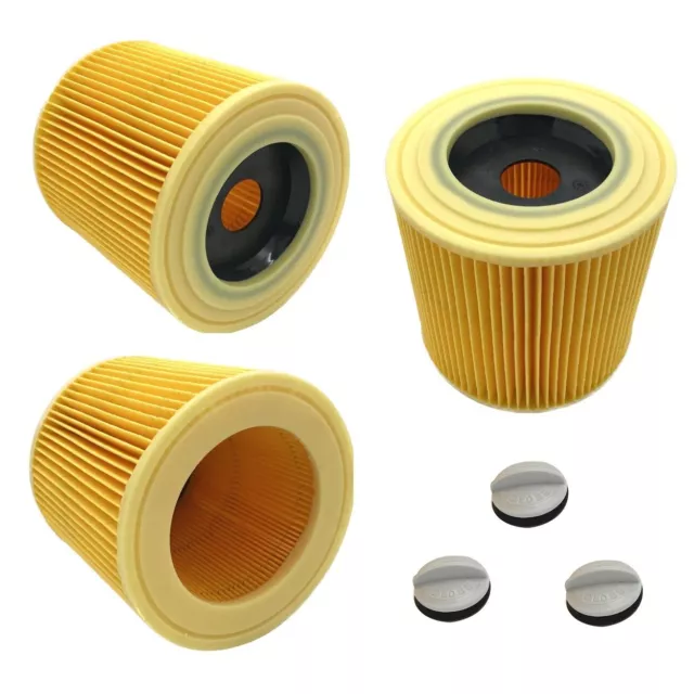 3x Filter für Kärcher WD2 WD3 WD 2 3 P MV2 Ersatz Extension Kit Patronen