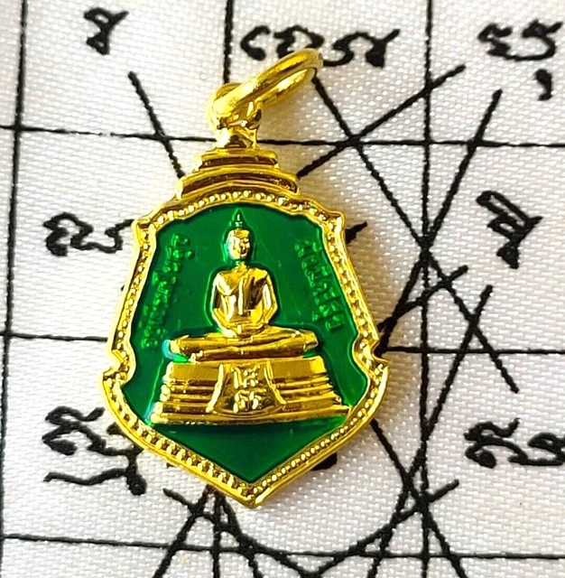 Tiny Pendant Phra LP Sothorn Buddha Life Protection Talisman Yant Thai Amulet Z9