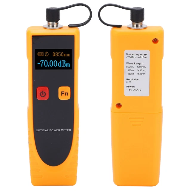GM65 Optical Power Meter Red Light Optical Fiber Mini Optical Tester♪