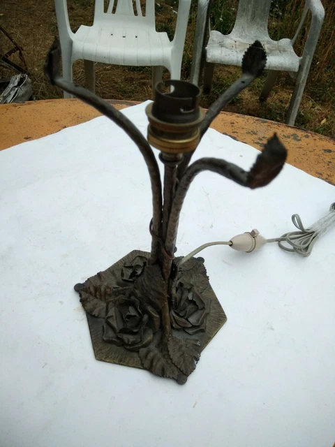 ANCIEN PIED DE Lampe Vintage Orange Art Deco EUR 60,00 - PicClick FR