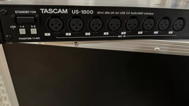 Tascam US-1800 USB 2.0 Audio/Midi Interface 96K/24Bit, 16 Eingänge, 4 Ausgänge