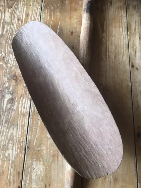 Aboriginal Hand Carved Coolamon and Club Diggin Stick