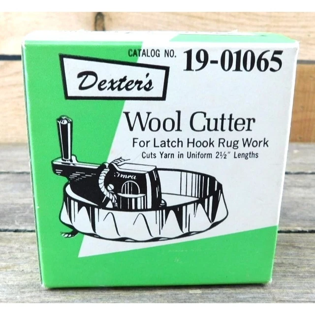 Herramienta vintage cortadora de lana Dexter's con caja y cuchillas gancho de pestillo 19-01065