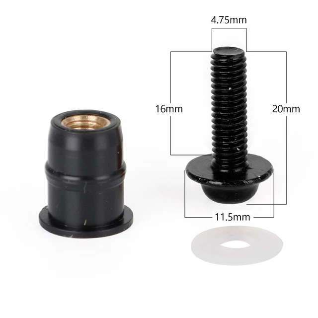 Aexit 5x8 Cabeza Plana Estriada Tornillos De Rosca Totalente