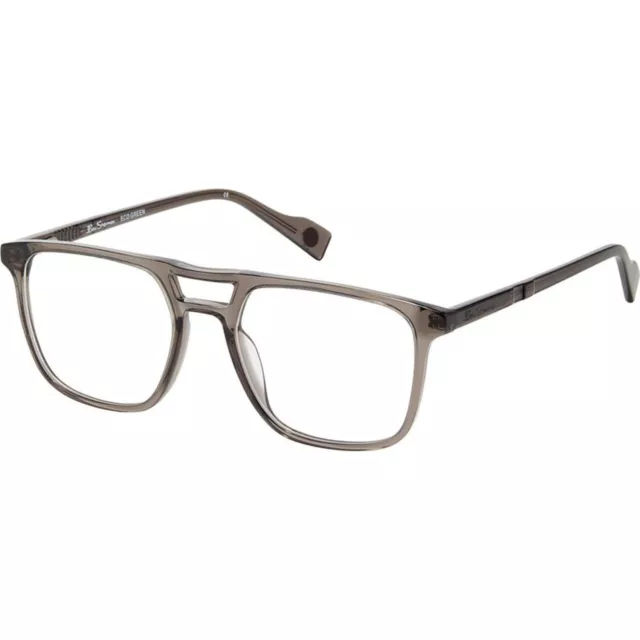 Ben Sherman Men's Eyeglasses Demo Lens Grey Square Full Rim Frame BSMILL C01