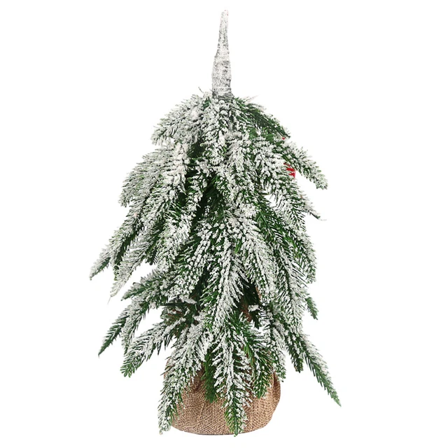 Alberi da tavolo festivi ciondolo albero di Natale decorazioni natalizie LED