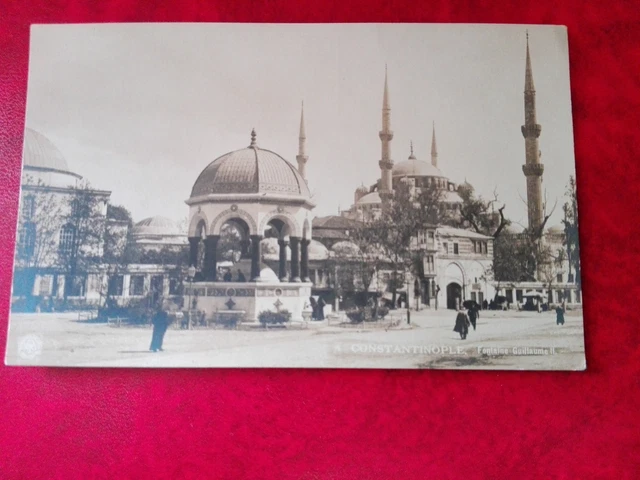 GROSSARTIG CPA FOTO - Konstantinopel - Türkei - Brunnen Guillaume II ...