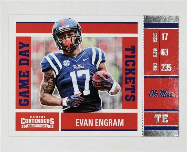 2017 Panini Contenders Draft Picks Game Day Tickets #17 Evan Engram