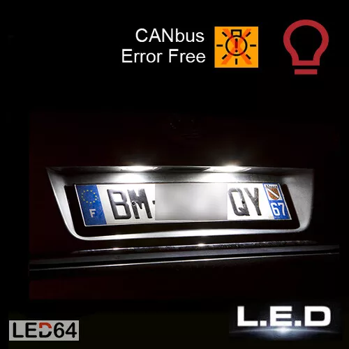 2 ampoules à LED  Lumière éclairage Feux de plaque  Blanc Mercedes classe S w221