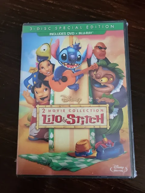 Lilo & Stitch/Stitch Has A Glitch 2 (DVD/Blu-ray, 3-Disc Special Edition) NEW!