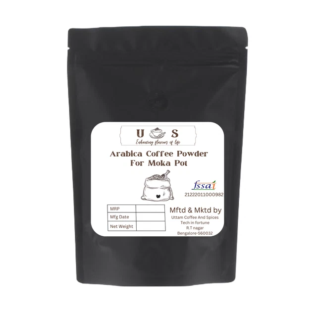 Pure  Grind of Arabica beans Coffee Powder for Moka Pot 250gms