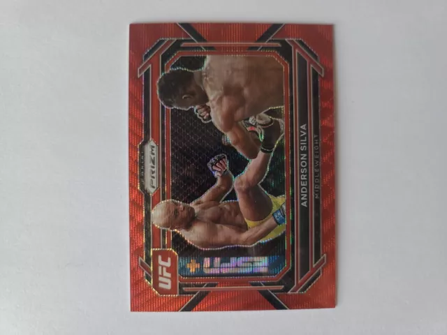 2023 Anderson Silva Red Wave Panini Prizm Sp