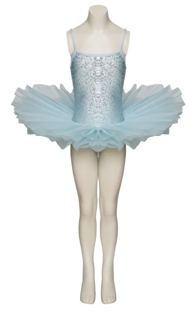 Pale Blue Sparkly Tutu With Silver Sequins Dance Ballet Costume Tutu By Katz