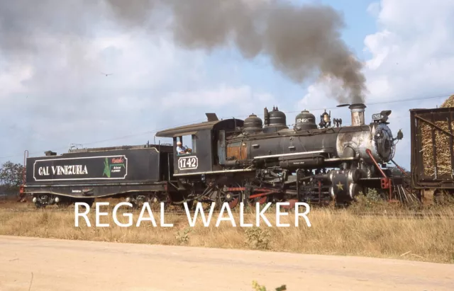 Original 35Mm Cuba Cuban Railway Slide Loco Blw 1742 Venezuela Sm 2002