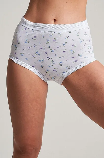 Underwear Ladies Briefs 100% Cotton Maxi Full Comfort Fit ,Size 10-24 24  Packs 