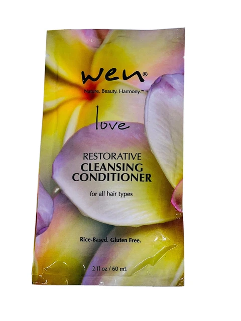 WEN Chaz Dean LOVE Restorative Cleansing Conditioner Shampoo 2oz Travel Size