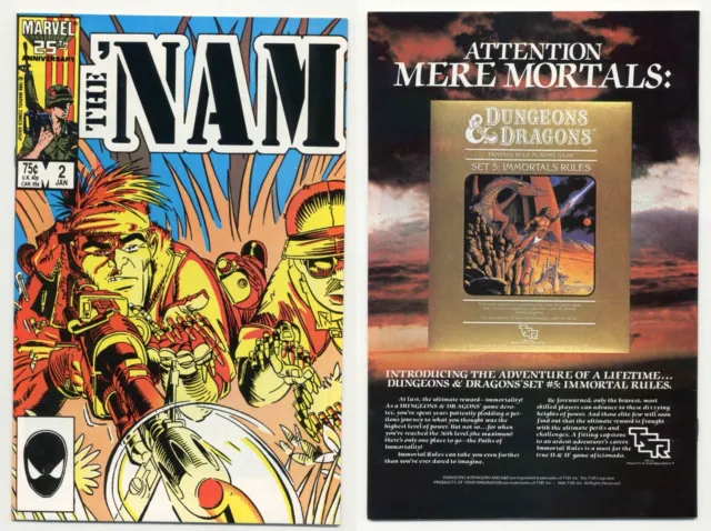 Nam #2 (NM+ 9.6) HIGH GRADE Vietnam Doug Murray Mike Golden Cover 1987 Marvel