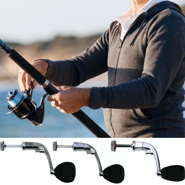 Metal Fishing Reel Handle Knob Reel Power Handle Spinning Handle Rocker Arm Grip 2