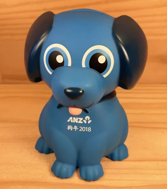 CHINESE YEAR OF THE DOG "Blue White" Collectable Puppy Money Box Piggy Bank ANZ