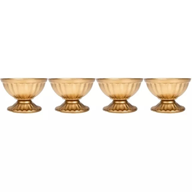 4 PCS Hochzeit Blumentopf Schmiedeeisen Büro Pflanzenständer Golddekor