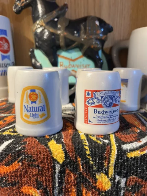 Budweiser Ceramarte Mini Steins