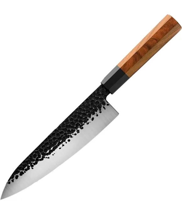 Professional Japanese Damascus Steel 8" Gyuto Chef Knife w/ Rosewood handle &box